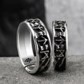 Adjustable Men's Ring Viking Runes