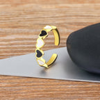 6 Hearts Women's Gold Ring 