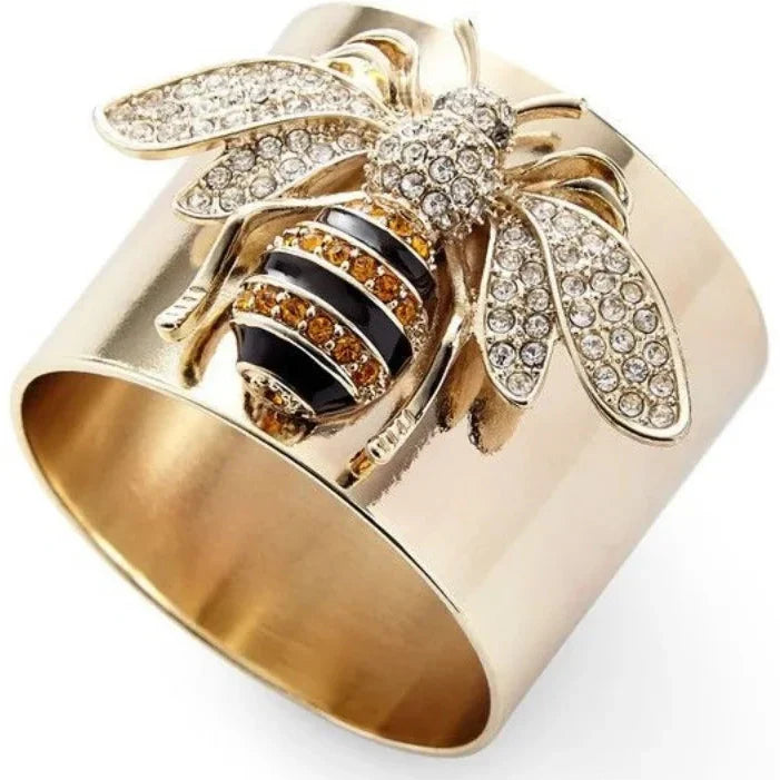Anillo abeja ancho 