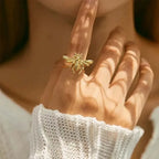 Bague abeille pour femme or