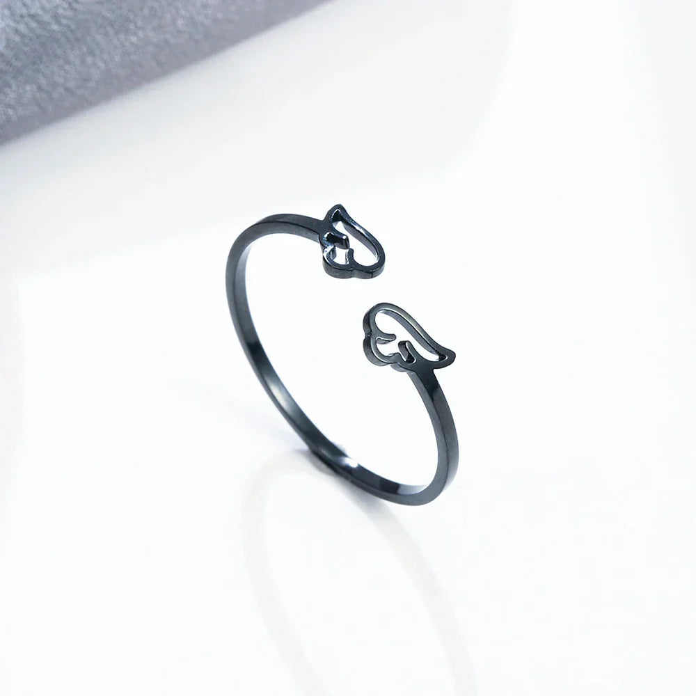Anillo con alas de ángel para mujer 