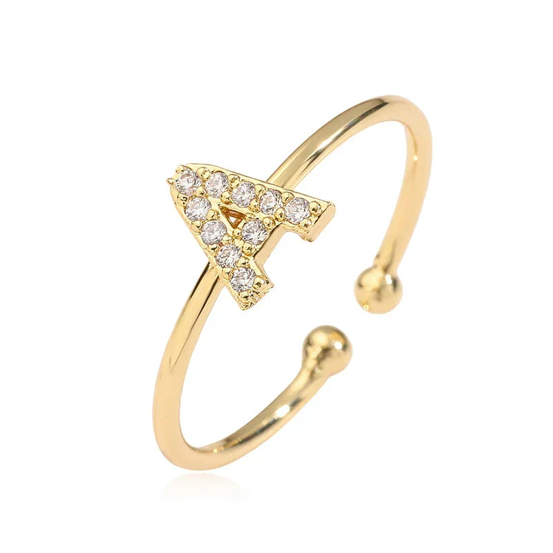 Adjustable initial letter ring