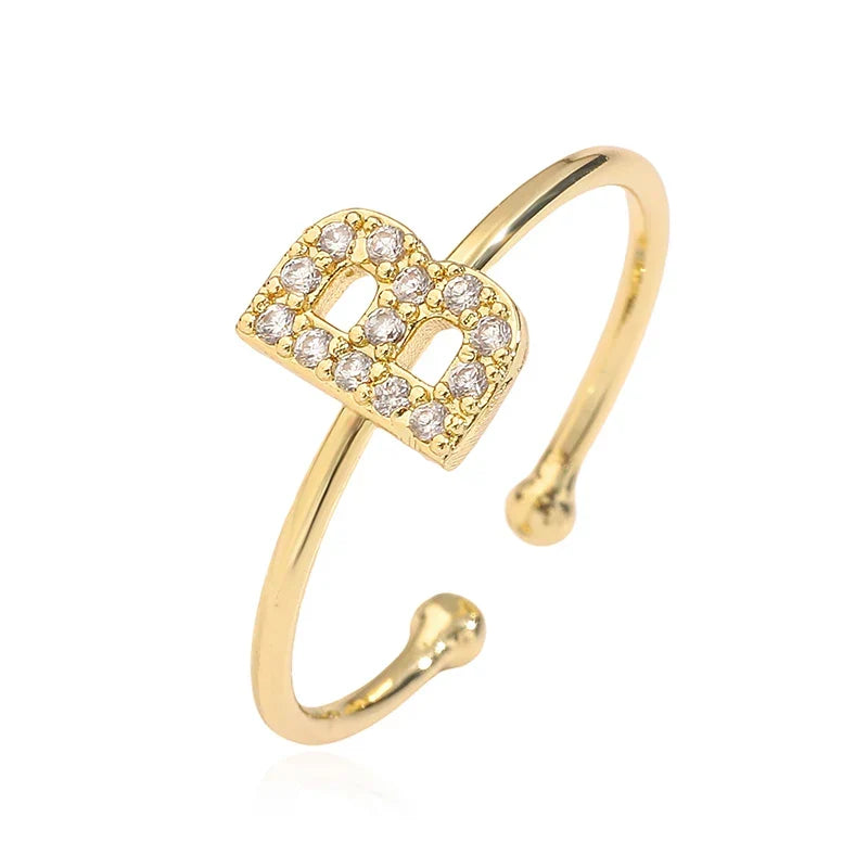 Adjustable initial letter ring