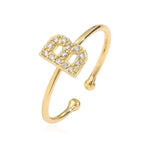 Adjustable initial letter ring