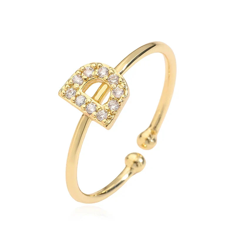 Adjustable initial letter ring