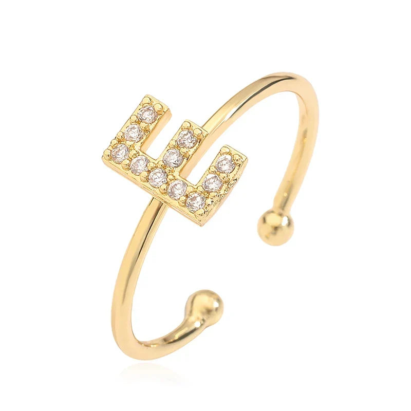 Adjustable initial letter ring