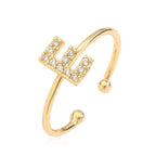 Adjustable initial letter ring