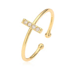 Adjustable initial letter ring