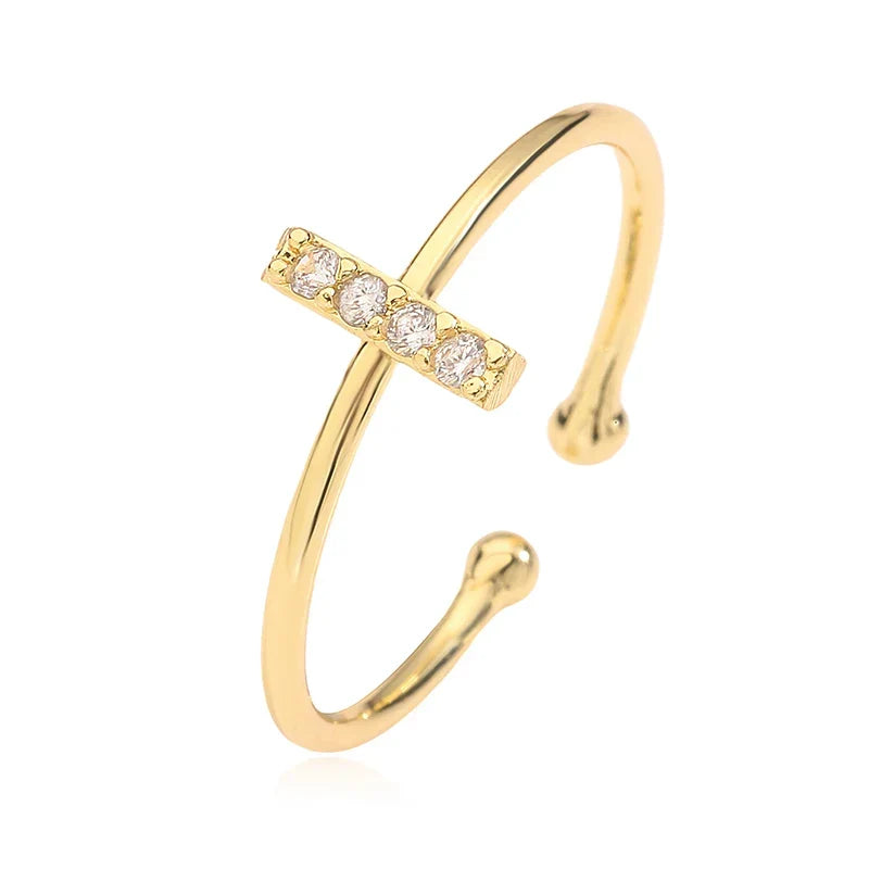 Adjustable initial letter ring