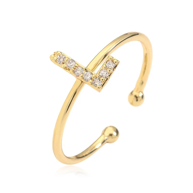 Adjustable initial letter ring
