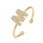 Adjustable initial letter ring