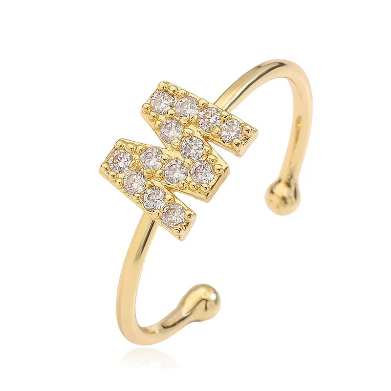 Adjustable initial letter ring