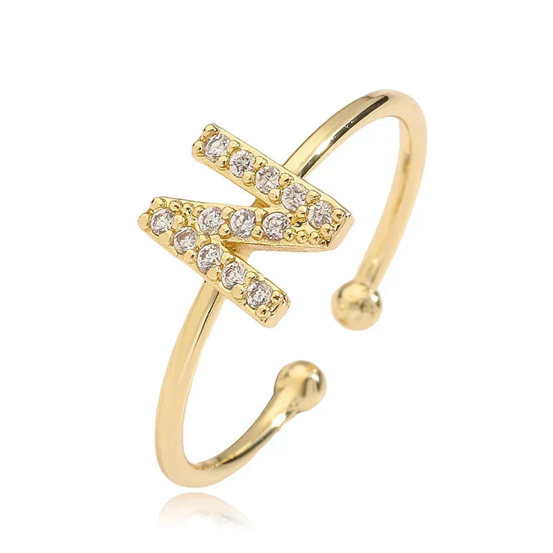 Adjustable initial letter ring