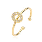 Adjustable initial letter ring