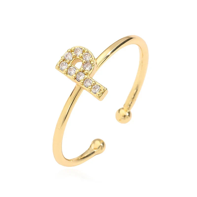 Adjustable initial letter ring