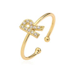 Adjustable initial letter ring