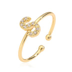 Adjustable initial letter ring