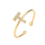 Adjustable initial letter ring