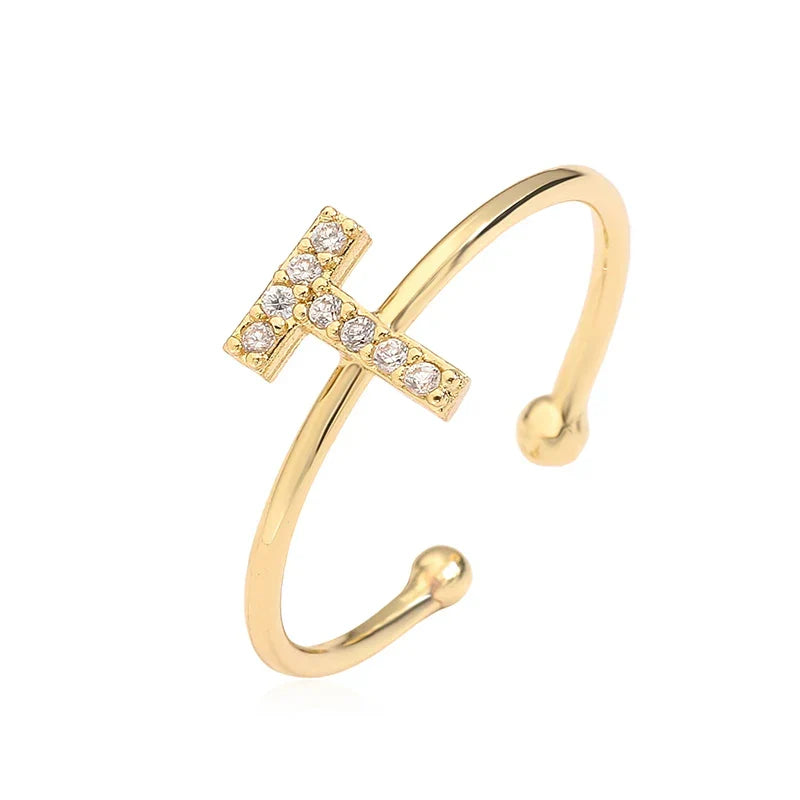 Adjustable initial letter ring