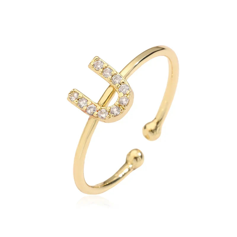Adjustable initial letter ring