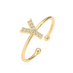 Adjustable initial letter ring