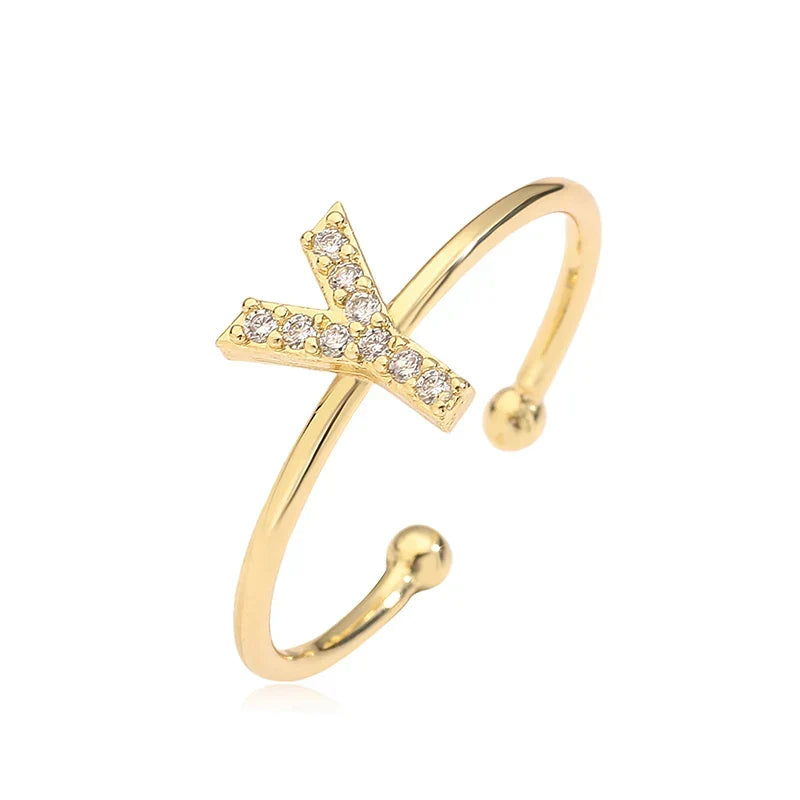 Adjustable initial letter ring