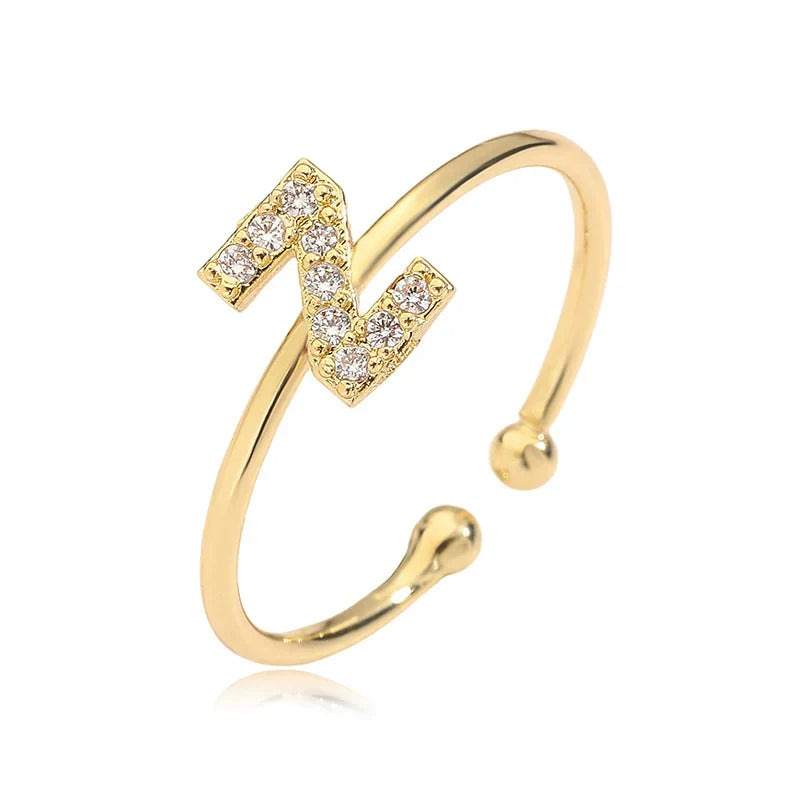 Adjustable initial letter ring