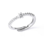 Anillo ajustable con inicial para mujer - letra 