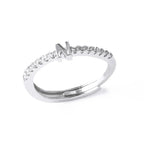 Anillo ajustable con inicial para mujer - letra 