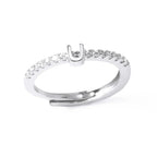 Anillo ajustable con inicial para mujer - letra 