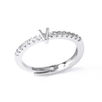 Anillo ajustable con inicial para mujer - letra 