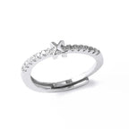 Anillo ajustable con inicial para mujer - letra 