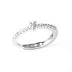 Anillo ajustable con inicial para mujer - letra 