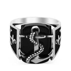 Bague ancre homme