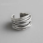 Bague Anneau de Femme Style Ethnique argent