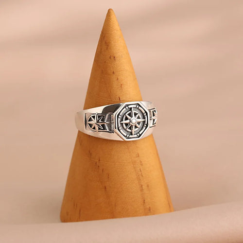 Bague Anneau Rose des Vents