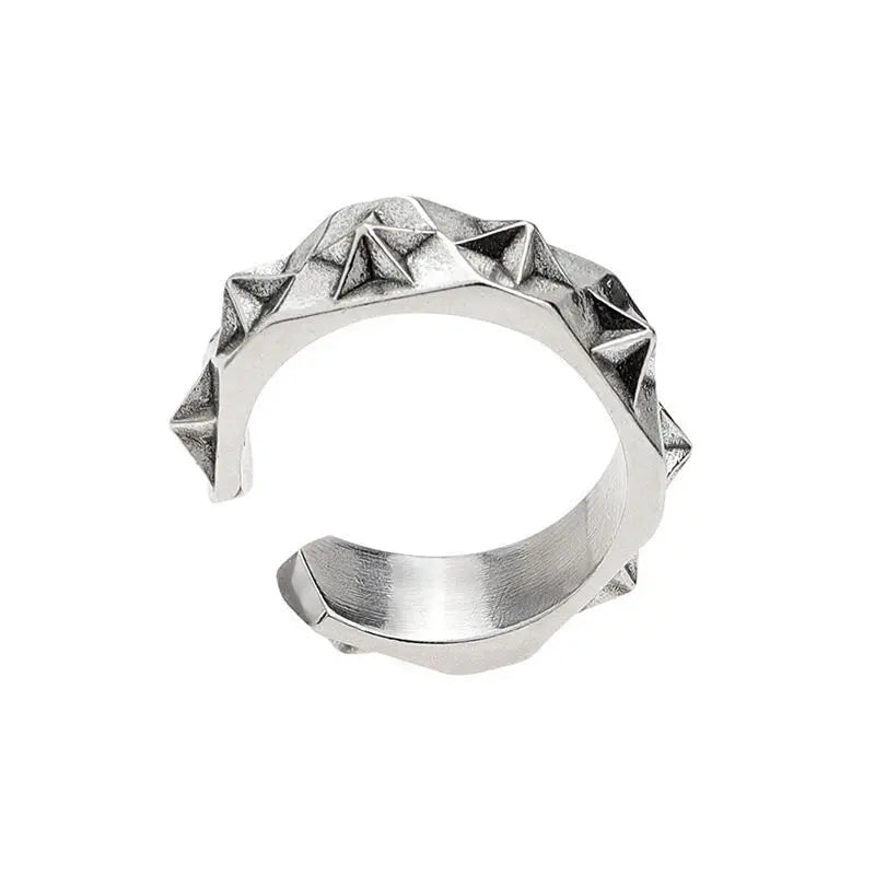 Anillo Estrella Tallada