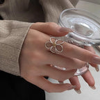 Bague Anneau Grande Fleur Elégante