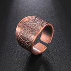 Men's Metatron's Cube Ring Rose Gold