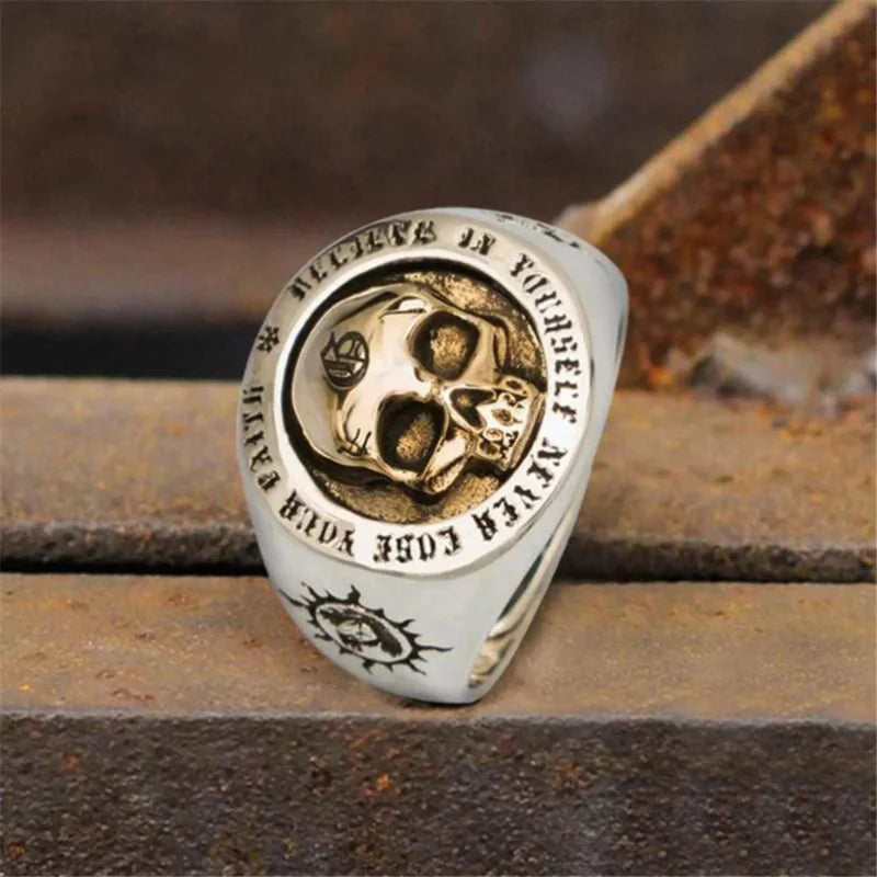 Bague Anneau pour Homme Tête de Mort