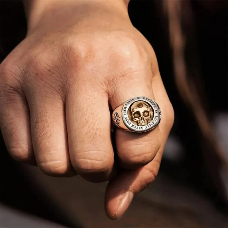 Bague Anneau pour Homme Tête de Mort