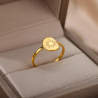 Women's Sun Ring Gold