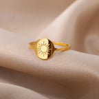 Women's Sun Ring Gold