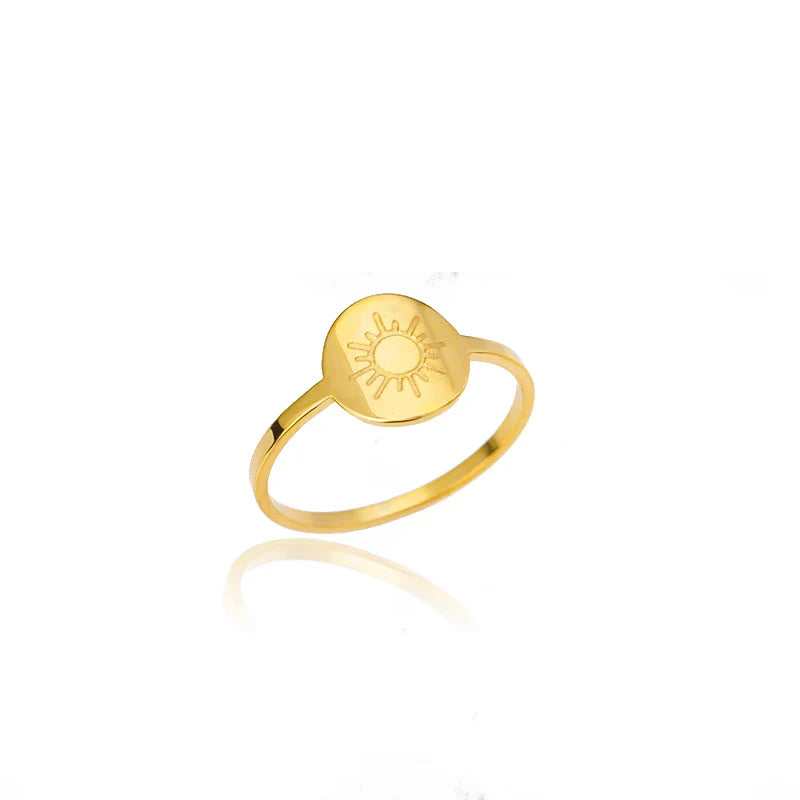 Women's Sun Ring Gold