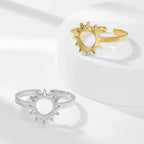 Anillo Sol para Mujer plata