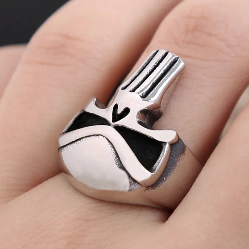 Men's Skull Head Ring Band