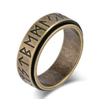 Anillo Vikingo para Hombre Anti-Estrés Giratorio oro