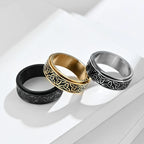 Viking Anti-Stress Ring for Men and Women Black