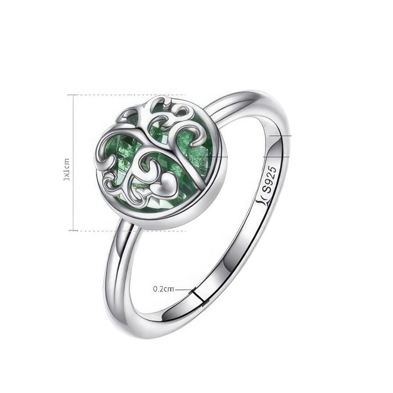 Bague Arbre de Vie Argentée