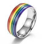 Men's rainbow ring